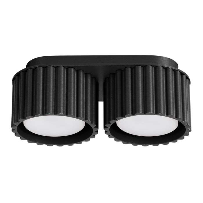 SOLLUX SL.1788 AURA Lámpara De Techo 2 Negra Gx53