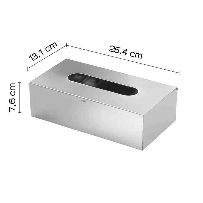 GEDY 23083800000 Porta Pañuelos Rectangular Cepillado