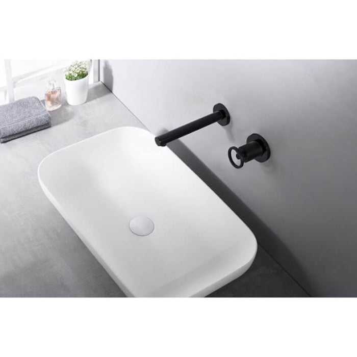 IMEX GLC033/NG OLIMPO Matte Black Built-in Sink Faucet