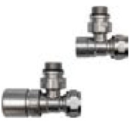 LAZZARINI 392062 Juego De Válvulas Termostáticas 3/4" Para Radiadores Color Niquel