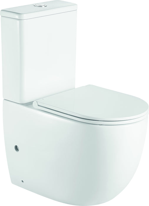 AQUORE 385533 GÉNOVA Pack Inodoro BTW Confort High Blanco brillo