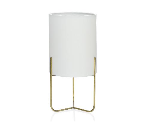 ANDREA HOUSE IL68062 Lampara Gatsby Latón Blancaø15X30Cm