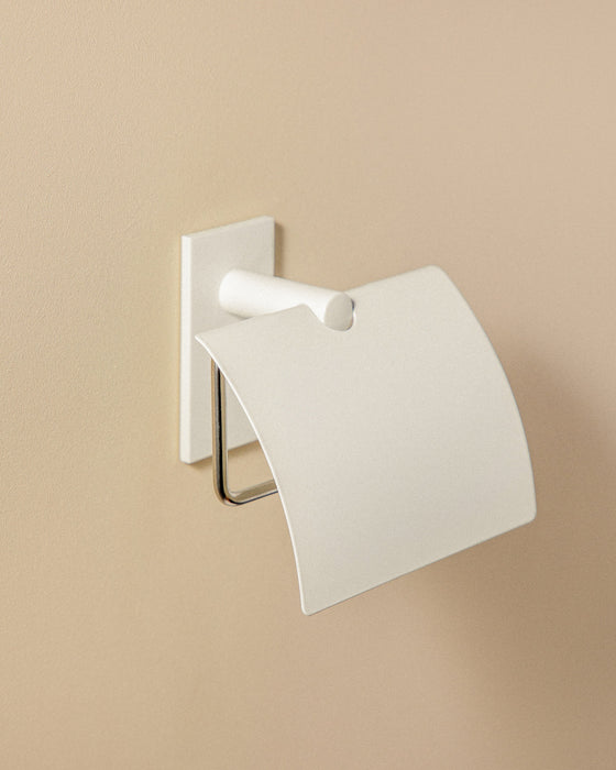 COSMIC 2766559 STICK Toilet Paper Holder With Lid White