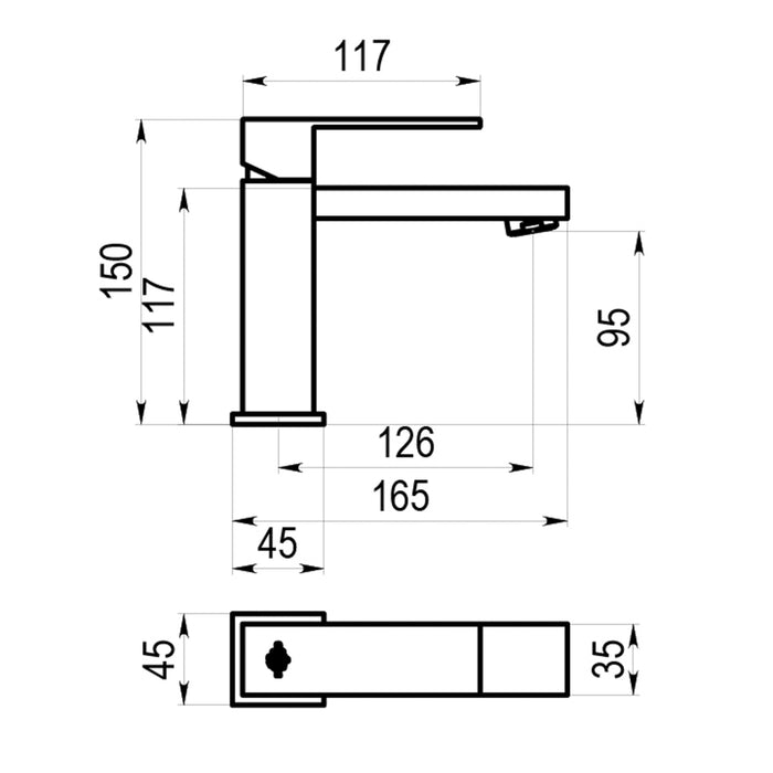PRESTO 525500E Nitro Plus lavabo Cromo