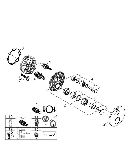 GROHE 31 615 GL0 ESSENCE Monomando de fregadero con smartcontrol integrado oro brillo