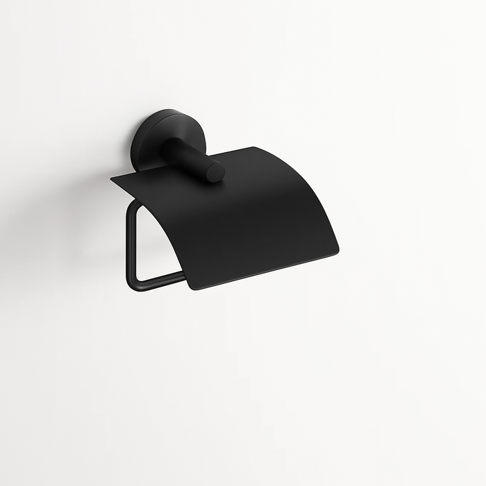 MANILLONS TORRENT 06580081 ECO Portarrollos De Pared Negro Mate