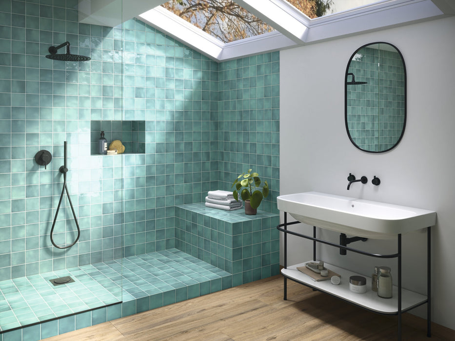 CARMEN A039193 SEVILLE TURQUOISE 10x10 Azulejo Esmaltado