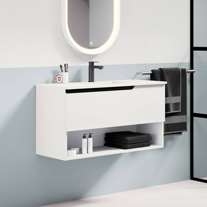 VISOBATH ELEVEN Mueble de Baño con Lavabo Suspendido Blanco Ada Mate Mate