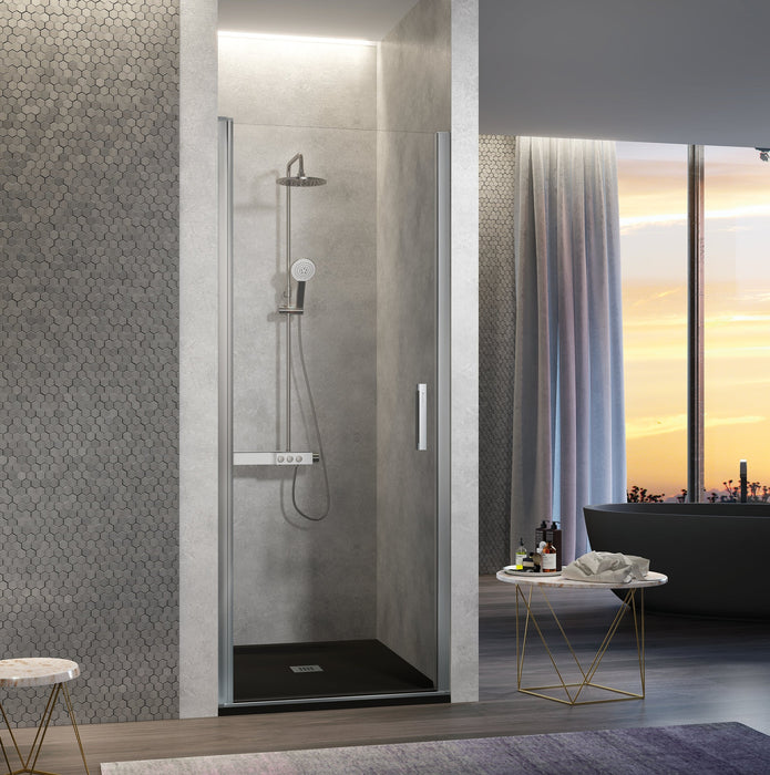 KASSANDRA NA500 NARDI Folding Shower Screen Silver Gloss