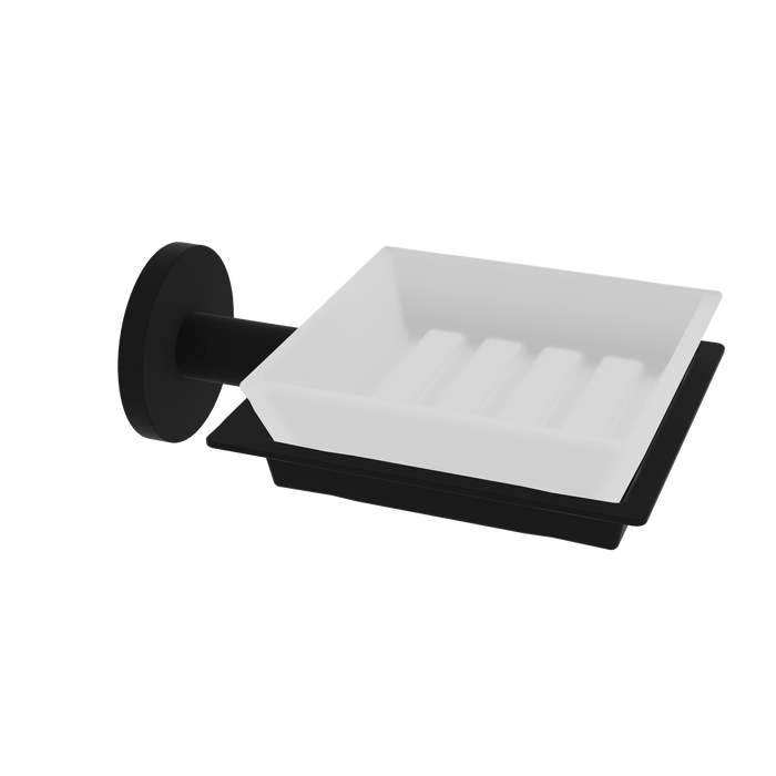 BELTRAN 20335 RIMINI Adhesive Soap Dish Black