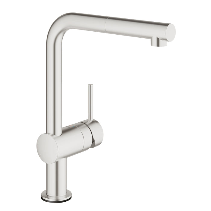 GROHE 31 360 DC1 Minta Touch Monomando de fregadero electrónico de 1/2" supersteel