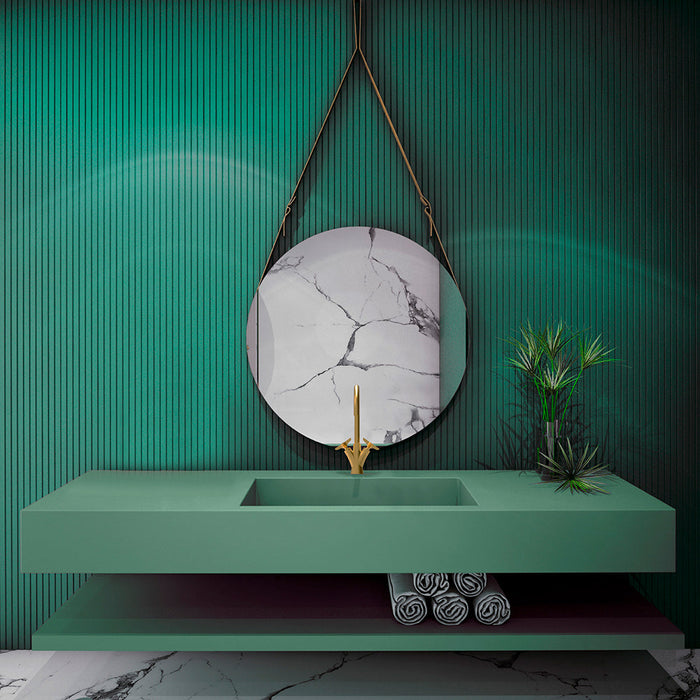 RAMONSOLER 910102OC ADAGIO Grifo Bimando de Lavabo Caño Giratorio 190mm Oro Cepillado