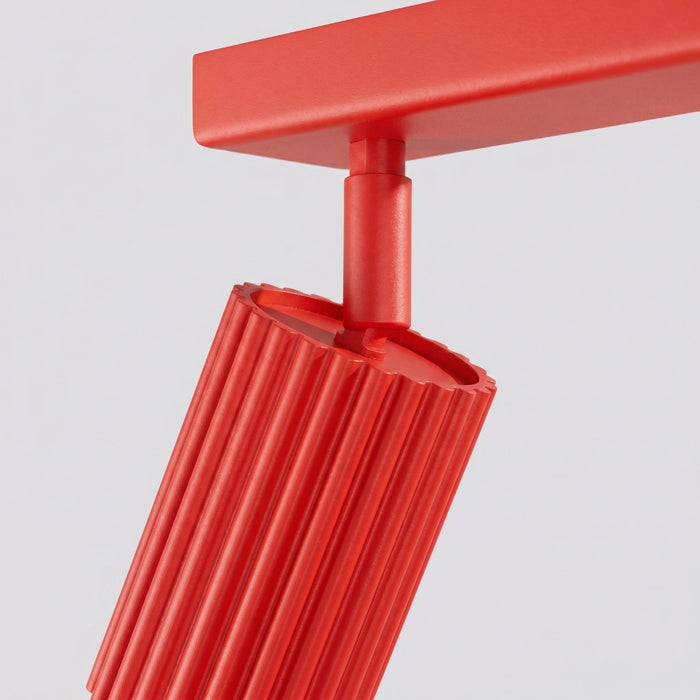 SOLLUX SL.2368 Plafón KARBON 4L rojo