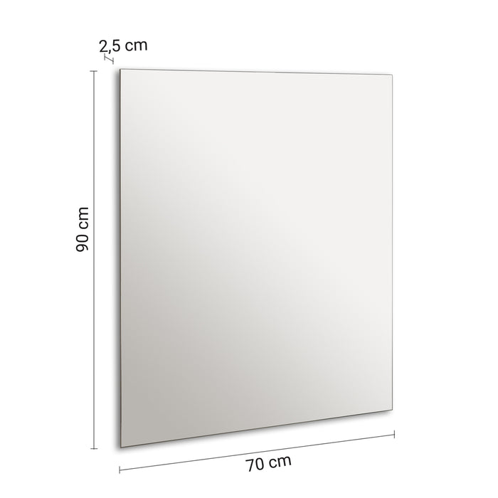 GEDY 34020000000 ANTHONY Espejo reversible de pared con LED 70x90 canto pulido