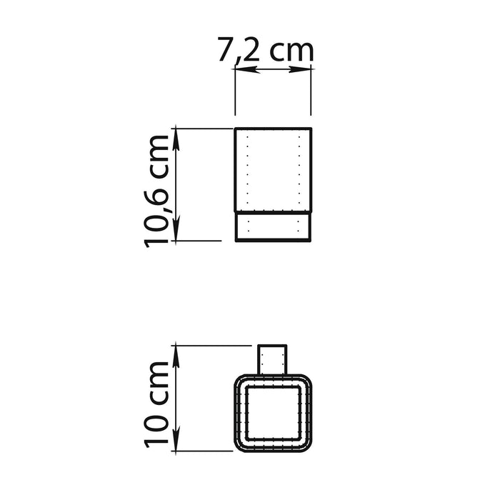 GEDY SG101300000 SPLUGA Portacepillos Cromo