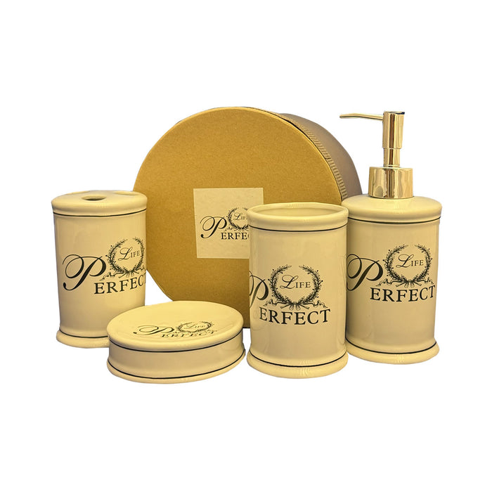 ARCOBAÑ FCSET4BAÑO  Set 4 Piezas Baño Cerámica