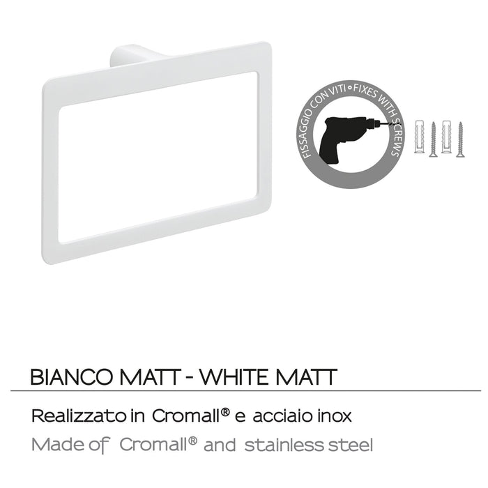 GEDY PI700200100 PIRENEI Towel Ring Holder