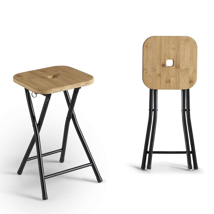 GEDY CO774100300 KENTA Stool Matte Black-Natural