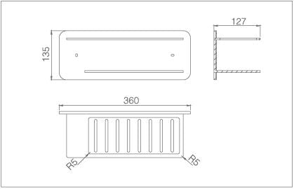 IMEX ADT009 BETHARI Front Chrome Soap Dish