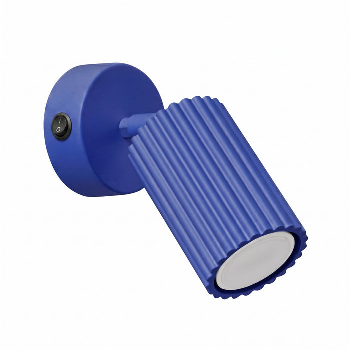 SOLLUX SL.2319 Aplique de pared KARBON ultramarino con interruptor