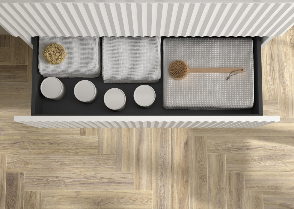SALGAR 121777 KIRA Mueble+Lavabo LISBOA 140cm Blanco Mate