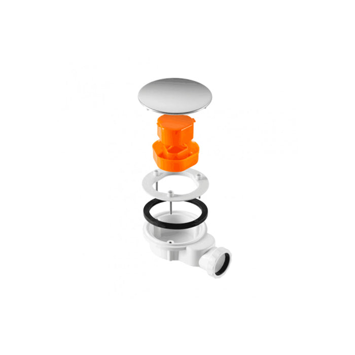 UNISAN STEPIN Ceramic Non-Slip Square White Shower Tray