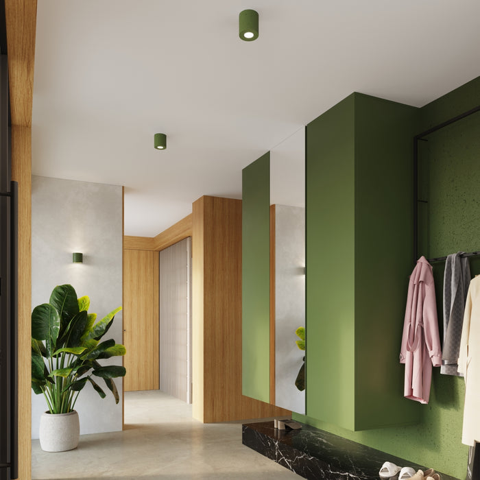 SOLLUX SL.1841 Lámpara de techo ORBIS hormigón verde oliva verde oliva