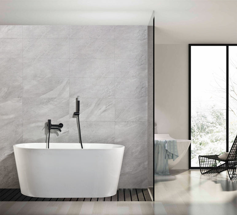 IMEX BDM039-4NG MONZA Kit Monomando Grifo Baño/Ducha Negro Mate