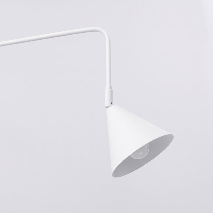 SOLLUX SL.2506 Aplique de pared NOX 2 blanco con interruptor
