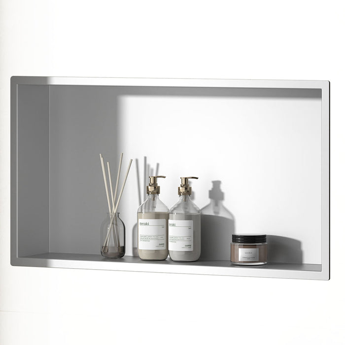 LLAVISAN L139154 Hornacina De Ducha Rectangular Blanco Mate 60X30