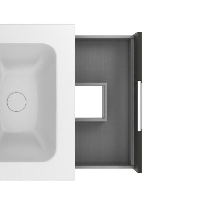 AMIZUVA C0073829 SUKI Conjunto Completo 2 Cajones 60 Antracita Brillo