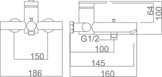 IMEX BDR001-4ORC ROMA Kit Baño / Ducha Monomando Oro Rosa Cepillado