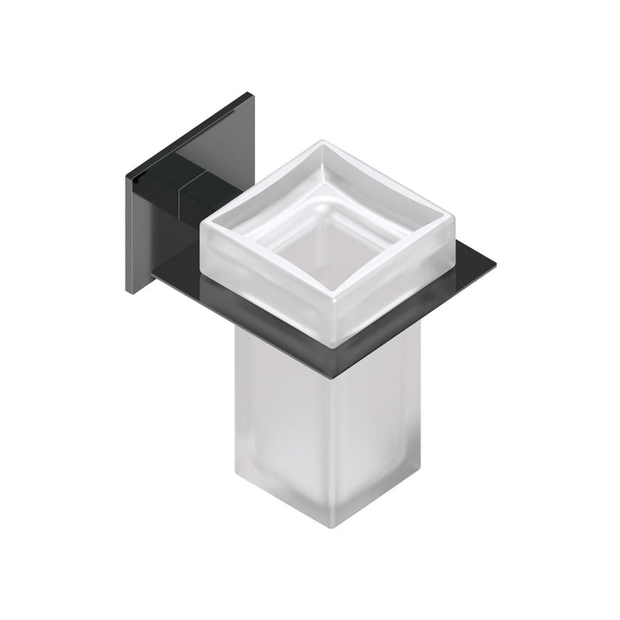 BELTRAN 20258 LUKA Vaso Cromo Negro Adhesivo