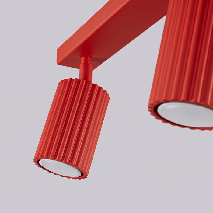 SOLLUX SL.2366 Plafón Karbon 3L Roja