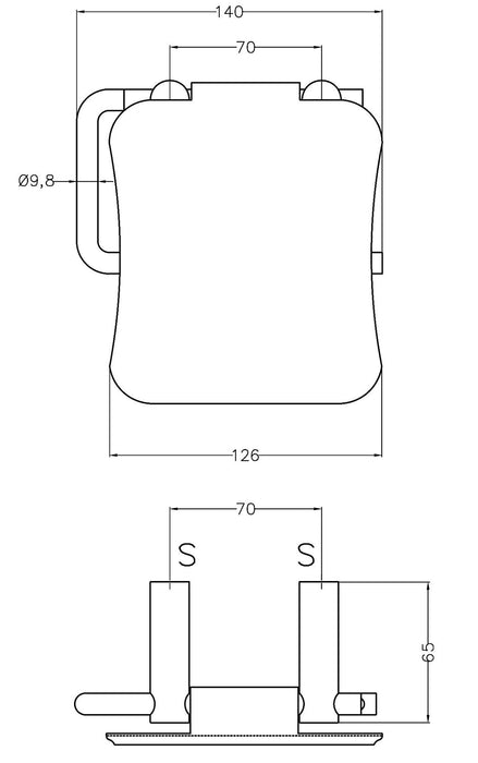 MEDICLINICS AI0080C Roll holder with lid Bright steel