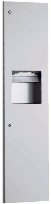 MEDICLINICS DTE0050CS Dispensador de Papel Toalla y Papelera de Acero Inox AISI 304 Acabado Satinado