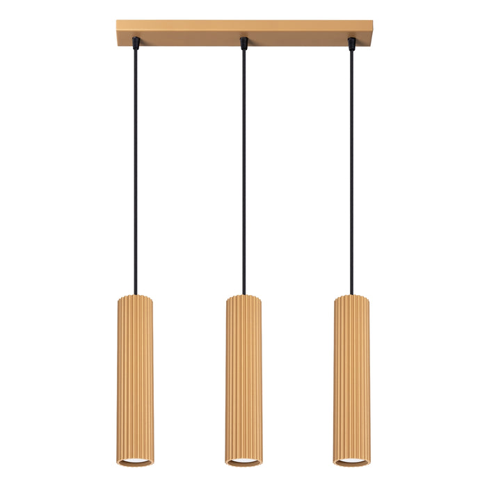 SOLLUX SL.1556 KARBON Lámpara Colgante 3l Oro