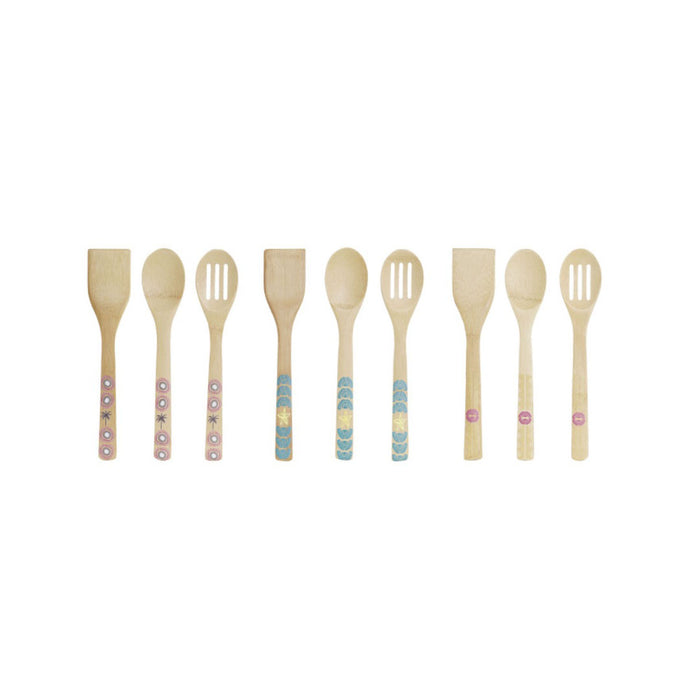 ARCOBAÑ FCUTMTROP  Set 3 Utensilios Madera Cocina Tropical