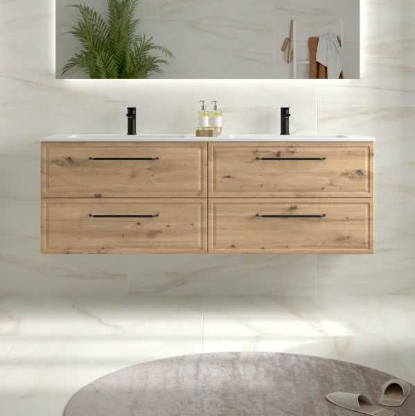 SALGAR 121807 RUNA Mueble+Lavabo VILNA 160cm Roble