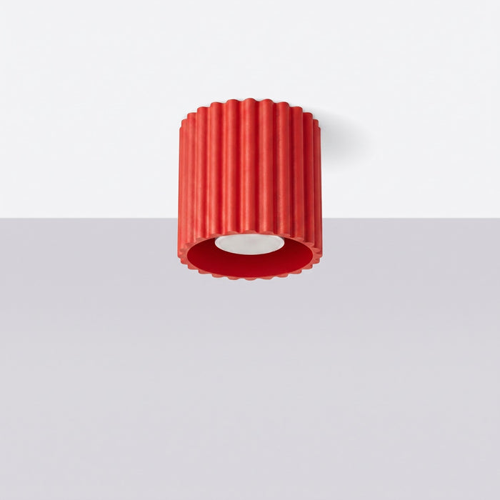 SOLLUX SL.2418 Plafón AURA 1 rojo GU10