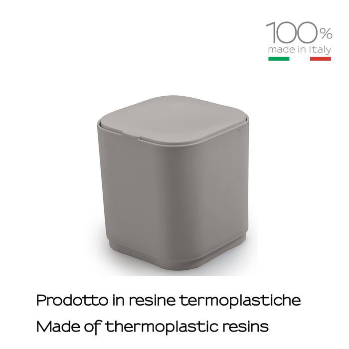 GEDY 63086600300 SEVENTY Papelera De Mesa Con tapa Beige