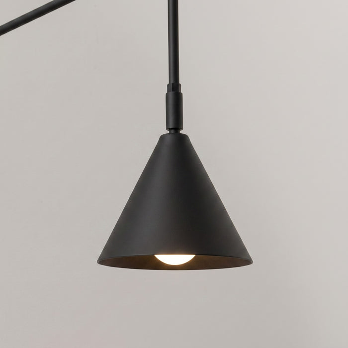 SOLLUX SL.2492 Aplique de pared NOX 1 negro con interruptor