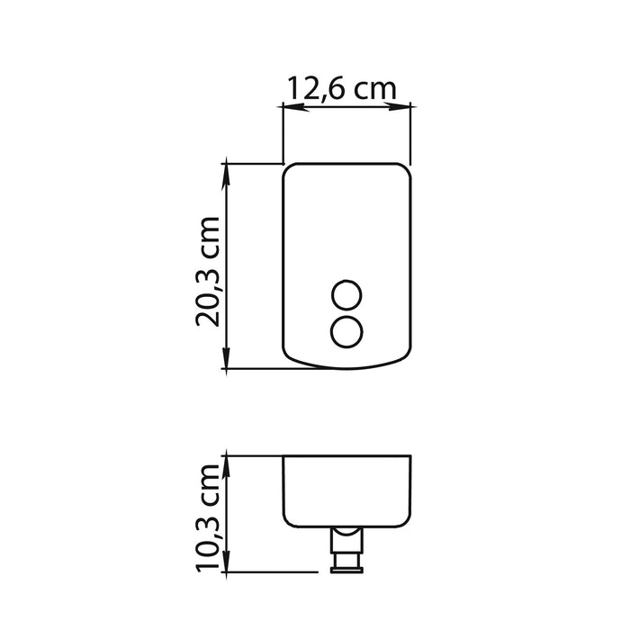 GEDY 20832100000 EPOS Dosificador Cromo Cepillado