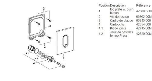 GROHE 38 857 SH0 ARENA COSMOPOLITAN White Escutcheon