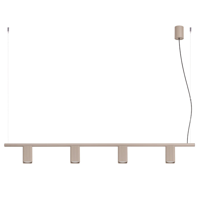 SOLLUX SL.3158 Lámpara De Araña Rayo 4 Taupe
