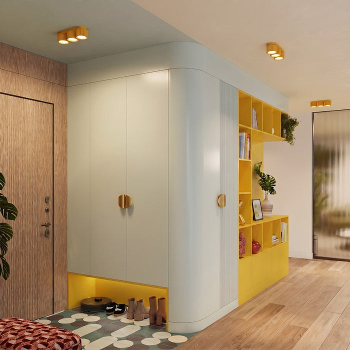 SOLLUX SL.2640 Plafón AURA 3 amarillo Gx53