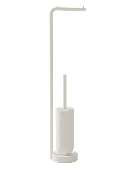 COSMIC WJC277A0097065 GEYSER Escobillero Suelo Con Portarrollos Blanco Mate