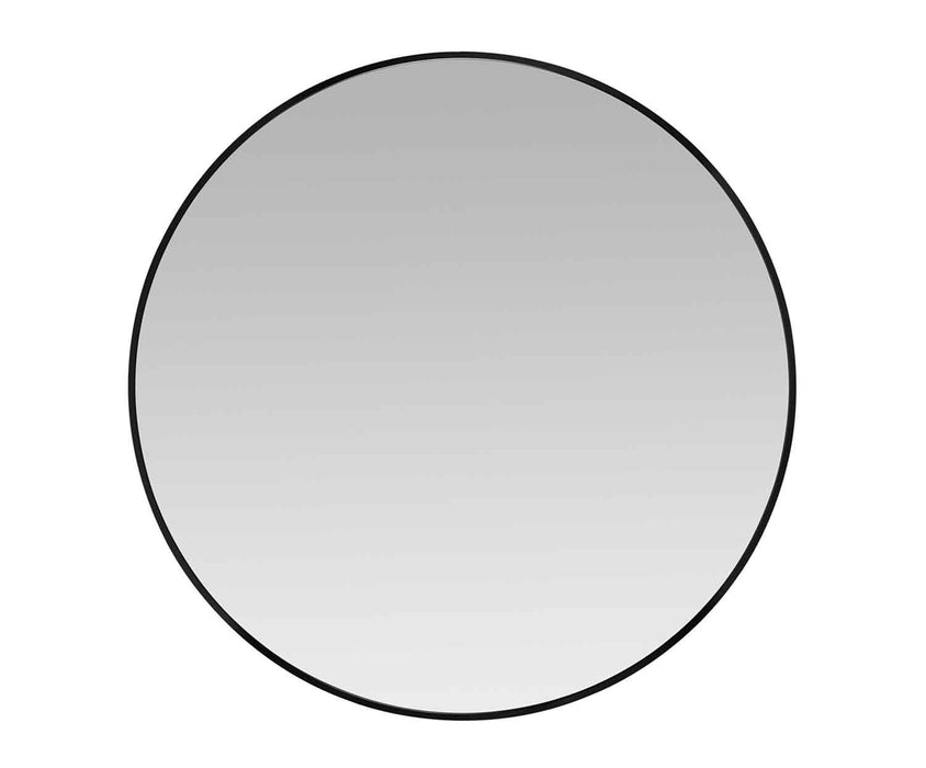 ANDREA HOUSE AX74012 Espejo Pared Aluminio Negro Ø80 CM