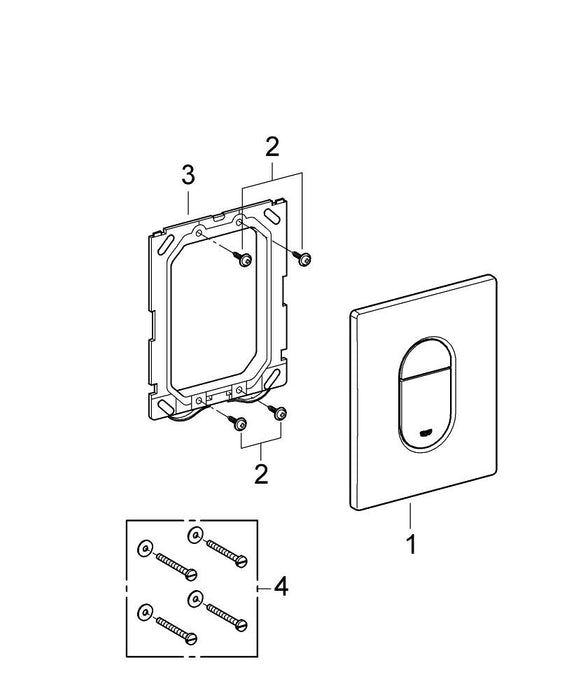 GROHE 25 251 AL1 ESSENCE Combinación monomando para baño y ducha 1/2" grafito cepillado
