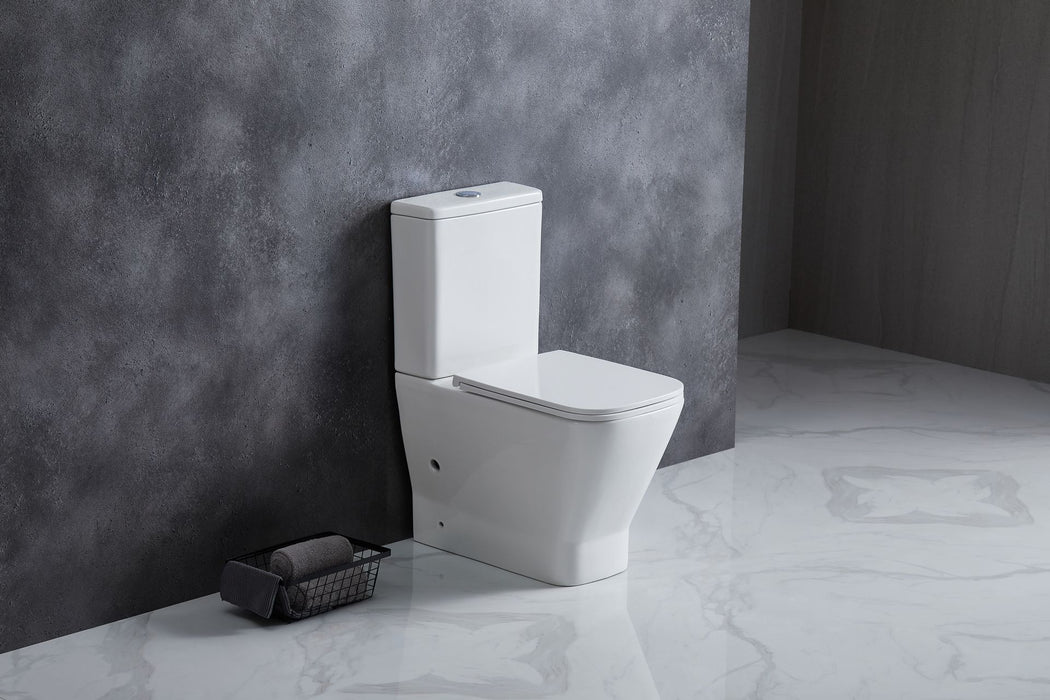 AQUORE 388864 RHODAS Pack Inodoro BTW Compacto Tornado Blanco Brillo